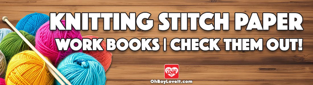 Oh Boy Love It Knit color work stitch paper Books