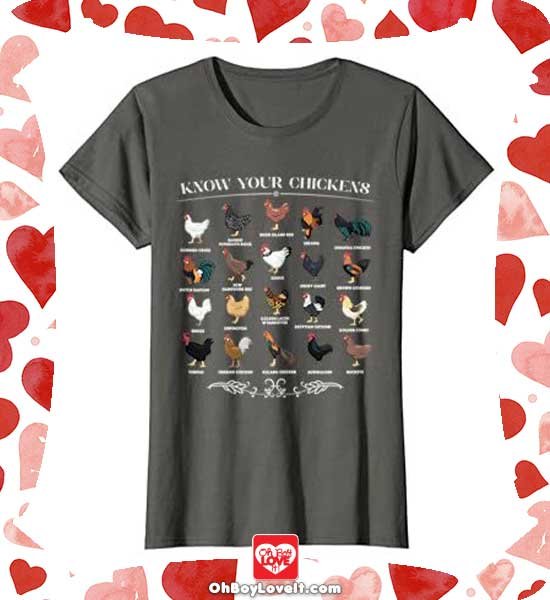 Oh Boy love It Merch Chicken Shirts and More Know your chickens, Types of Chickens