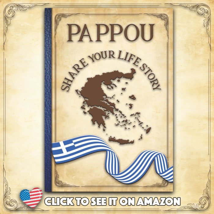 Oh Boy Love It Books, Share your Life Story Greece Collection. Family Life Story - Greek Grandfather Pappou