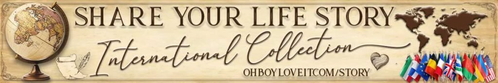 Oh Boy Love It Books, Share your Life Story International Collection. Family Life Story - Worldwide Mixed Life Story guided prompt journal