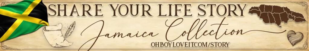 Oh Boy Love It Books, Share your Life Story Italy Collection. Family Life Story - Jamaica, Jamaican Granny, Grampops, Muma, Daddy