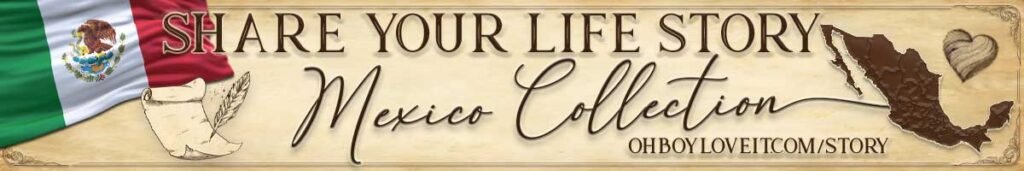 Oh Boy Love It Books, Share your Life Story Italy Collection. Family Life Story - Mexico, Mexican, Abuela, Abuelo, Mama, Papa