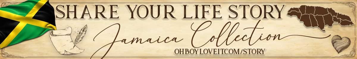 Oh Boy Love It Books, Share your Life Story Italy Collection. Family Life Story - Jamaica, Jamaican Granny, Grampops, Muma, Daddy